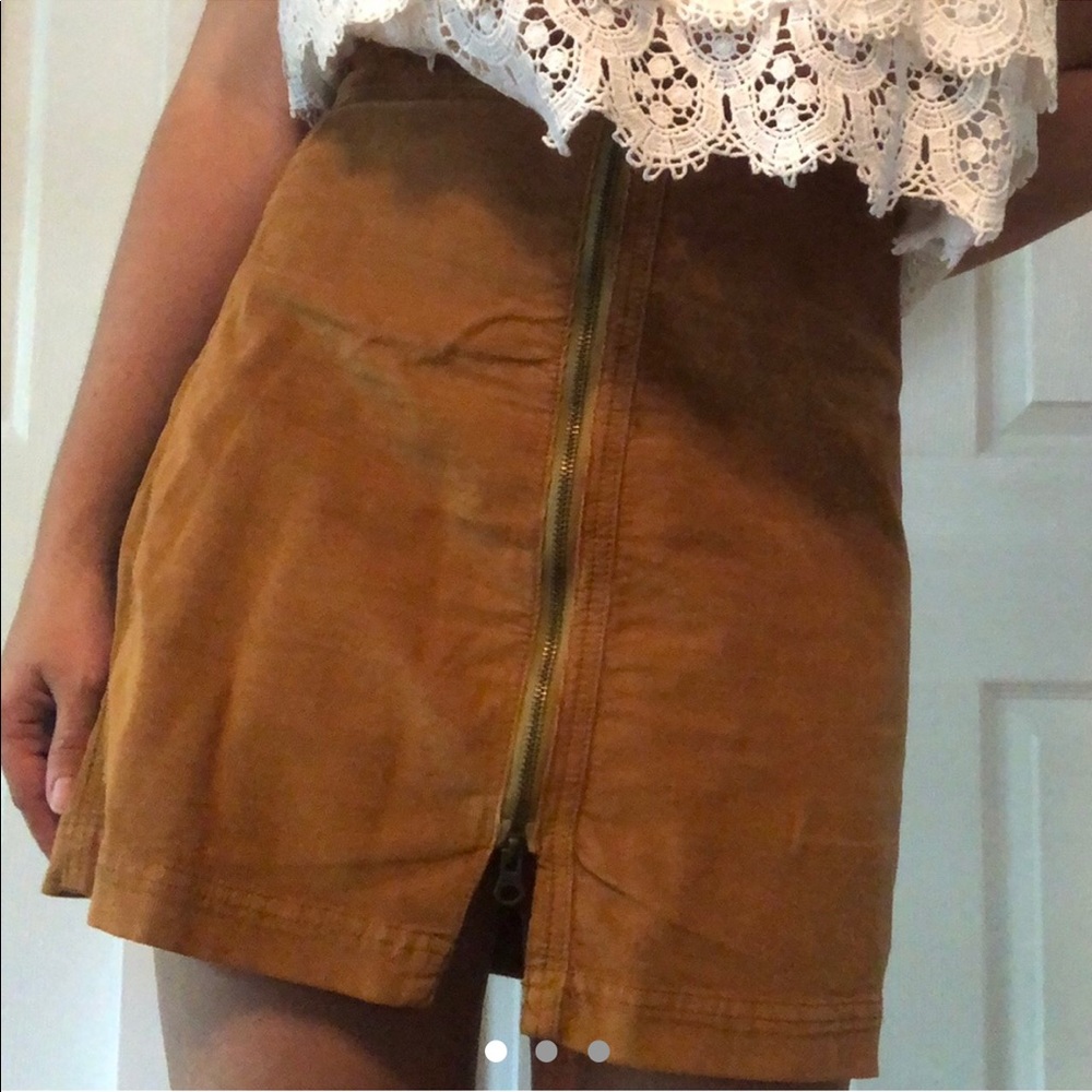 FREE PEOPLE SIZE 8 Brown Corduroy Skirt